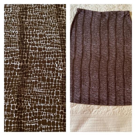 𝅺NEW York & Company A-Line Skirt MILK CHOCOLATE BROWN size Medium - Picture 1 of 8